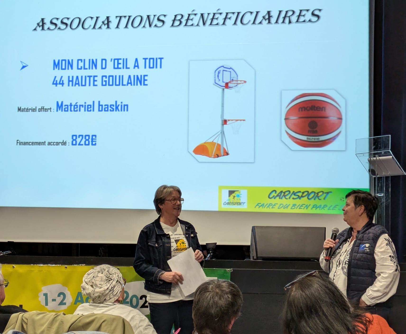 Baskin – Merci à l&rsquo;association Carisport